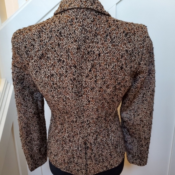 Women's Brown Tweed Jacket - Picture 3 of 3